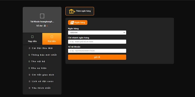 Chuyển khoản trực tuyến rút tiền dễ dàng
